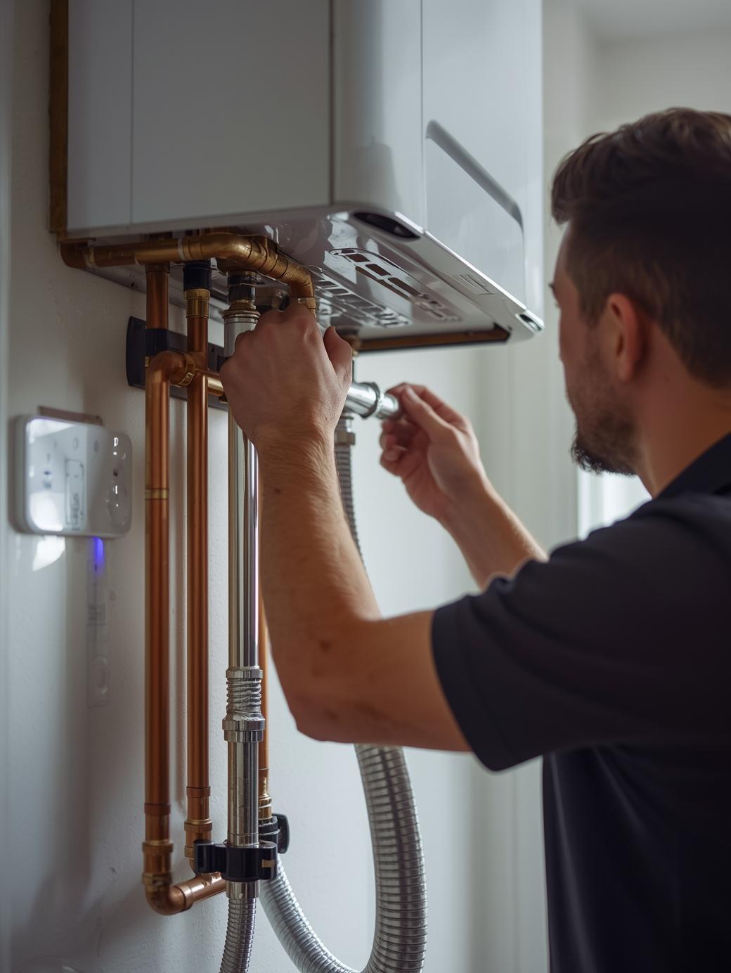ACCUEIL génère une image réelle pour l'installation de chauffage.